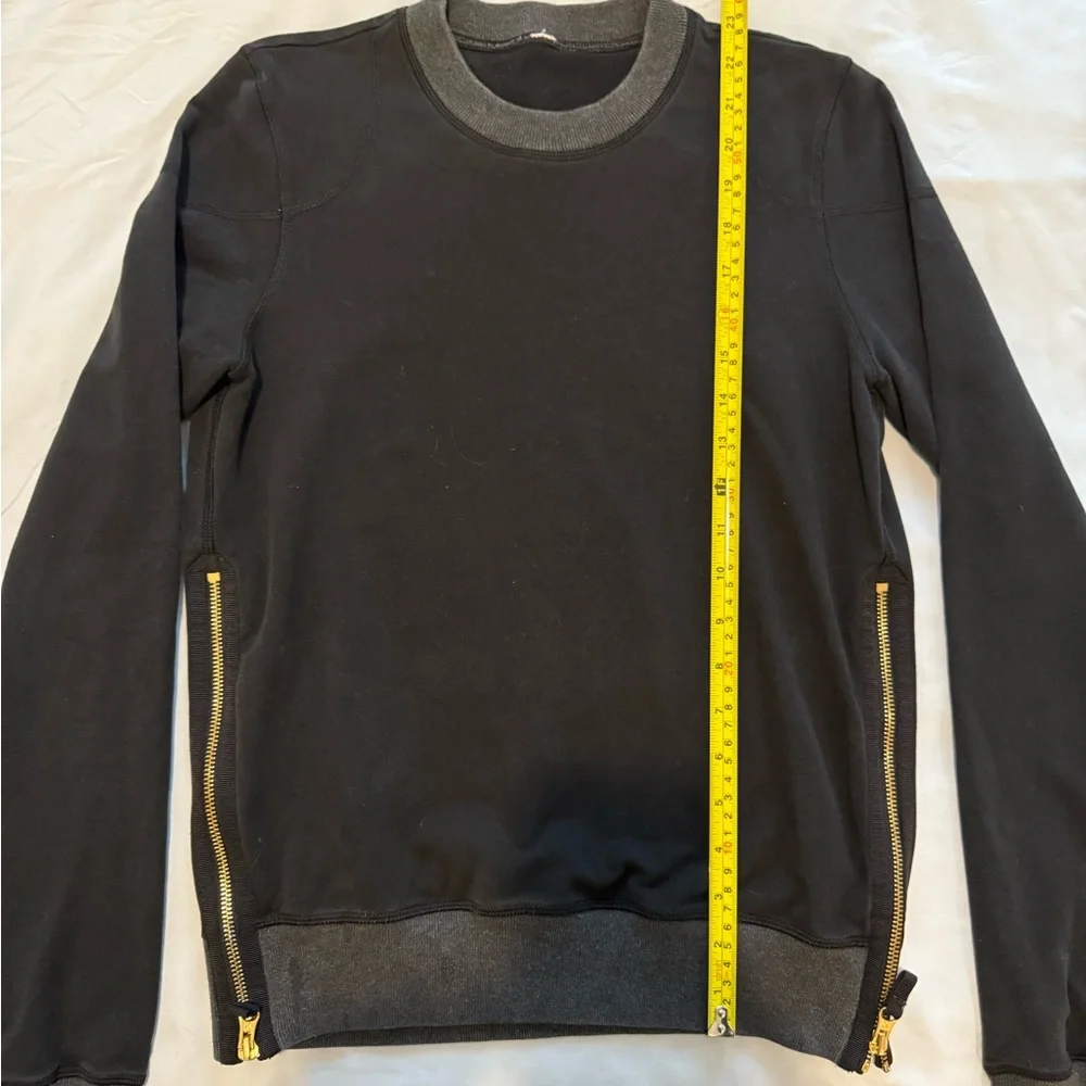 lululemon athletica Black Sweatshirt with Gold Zippers - Picture 5 of 6